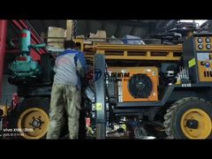 Máquina de perfuração de poços profundos pneumática para camadas rochosas.