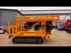 Máquina de perfuração de teste de solo de profundidade de 200 m para perfuração de poços do núcleo com motor a diesel de 22 HP