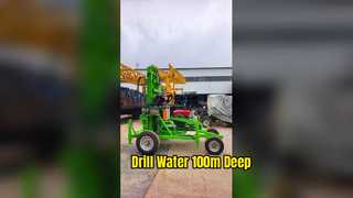 Equipamento de perfuração compacto para trator com profundidade de 100 m