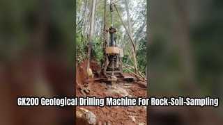 Movimento fácil de pouco peso do equipamento de perfuração hidráulico GK200