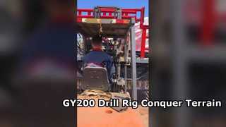 Equipamento de perfuração sobre esteiras GY 200 para terrenos difíceis