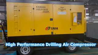 Compressor de ar diesel industrial de alta eficiência para perfuração