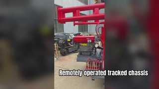 Chassi sobre esteiras operado remotamente