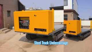 Material rodante de esteira de aço resistente para plataformas de perfuração