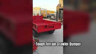 Transportador de esteira de toneladas para terrenos difíceis